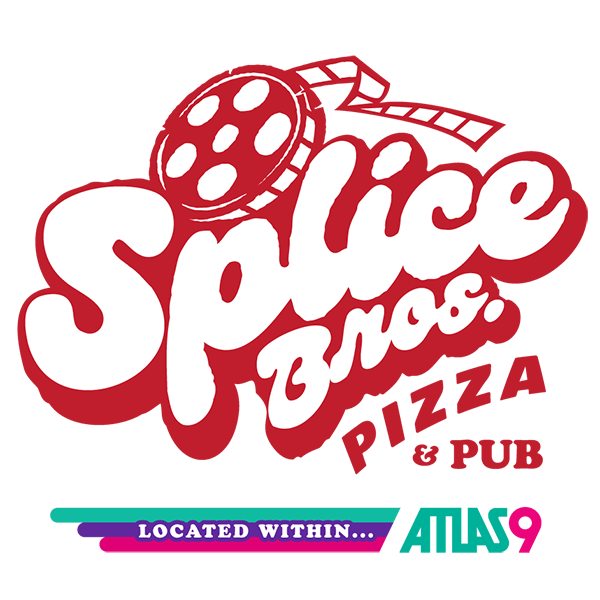 SpliceBros Pizza & Pub inside Atlas9 Logo